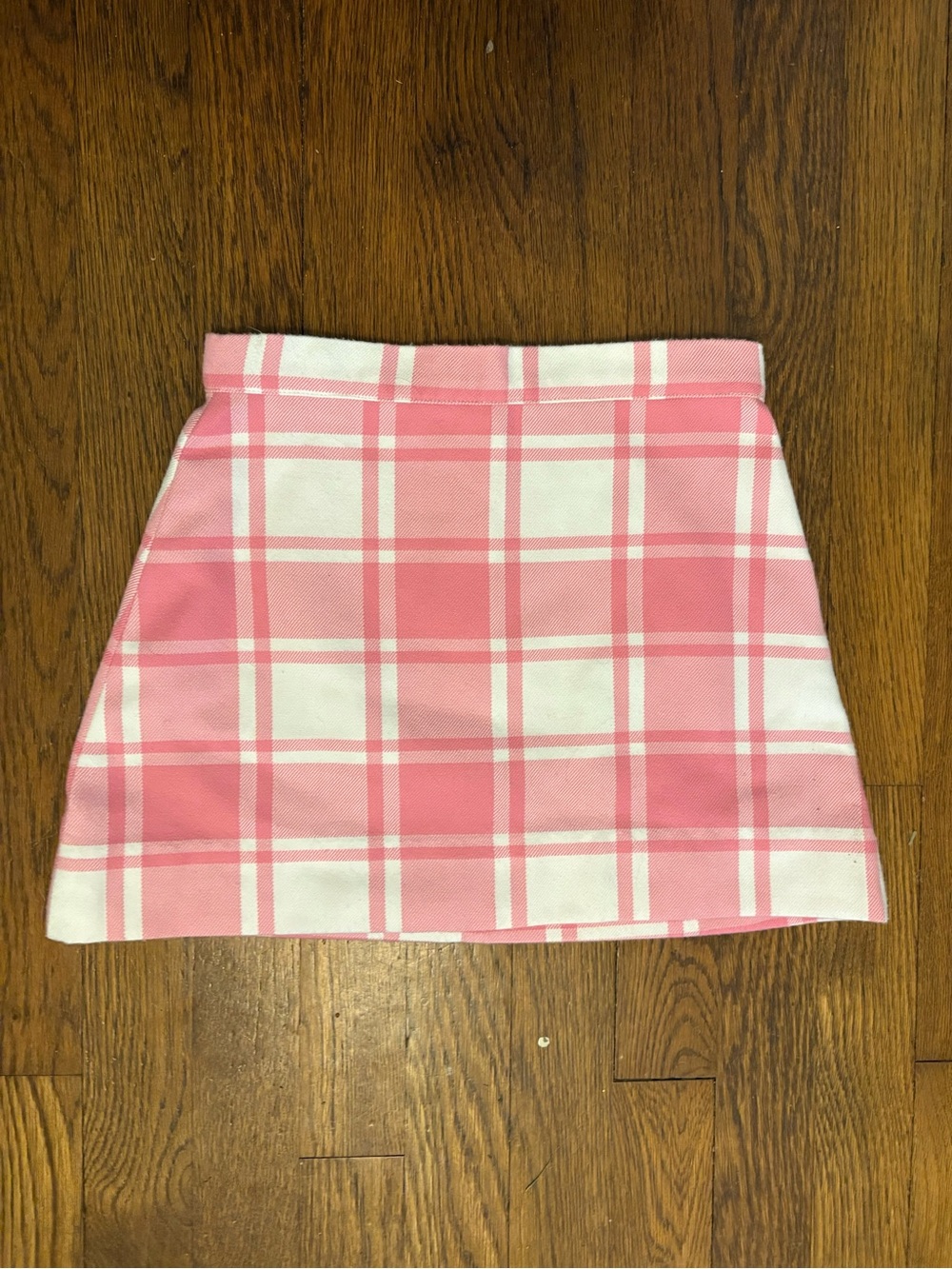 The Beaufort Bonnet Company Pink & White Plaid Skirt
